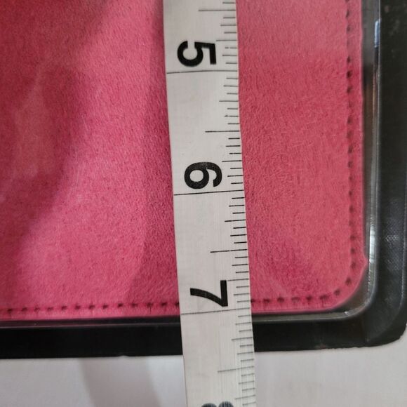 BEBE pink suede bling phone bag crossbody NIB - Picture 5 of 5